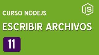 11. escribir archivos con NodeJS  | Curso de NodeJS para principiantes