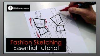 Fashion Sketching Tutorial Essential ~ How To Learn and Practice Sketching For Fashion Design ~