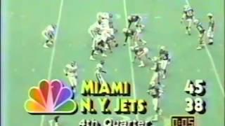 Wesley Walker Four Touchdowns Week 3 1986 Dolphins @ JETS