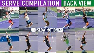 Serve Compilation - Slow Motion [Alcaraz Djokovic Sinner Zverev Rublev Shelton]