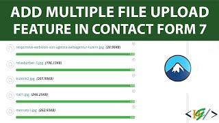 Contact Form 7 Multiple File Upload Function | Drag and Drop Option for File Attachments