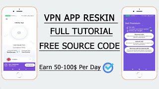 Vpn App Reskin Full Tutorial In Hindi 2021 | Vpn App Free Source code 2021| Smarti