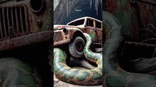 Travel Explore | Abandoned Rusted Car On A Cave Jungle #shorts #shortvideo #memes #wildlife #aiart