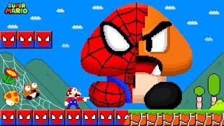 When Everything Mario Touches Turns into Spider-Man in Super Mario Bros