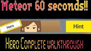 Meteor 60 Seconds!! -Hero - Complete Walkthrough