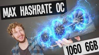 ASUS GTX 1060 6GB Overclocking for Mining Ethereum (How to Maximize Hashrate)