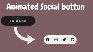 Social Media Buttons with Hover Animation using only HTML & CSS || Animated Social Media Buttons