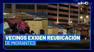 Vecinos de la alcaldía Gustavo A. Madero piden reubicar a migrantes tras sufrir asaltos