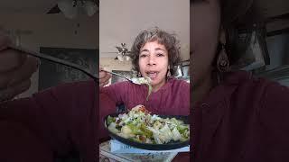 Pizza and Salad Mukbang 