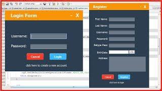 JAVA - How To Design Login And Register Form In Java Netbeans