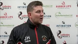 Johnny Harvey post match Queens Park 12/03/19