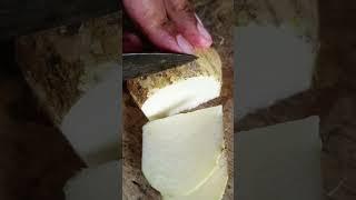 Asmr Cut the jicama fruit #fruits #asmrfruit #fruitcutting #shortvideo