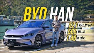 Trên Tay BYD HAN: 1,48 tỷ đồng cho 509 mã lực và 521km di chuyển sau 1 lần sạc đầy