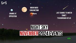 Night Sky November 2024 Events | Comet C20203 A3 Tsuchinshan Atlas