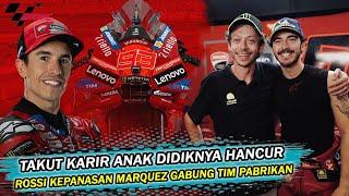 BERITA MOTOGP TERBARU ~ ROSSI TAK SENANG MARQUEZ GABUNG TIM PABRIKAN DUCATI, KARIR BAGNAIA TERANCAM