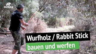 Wurfwaffe / Wurfholz / Rabbit Stick (Kylie) bauen und werfen