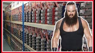 HUGE TOY HUNT!!! | BRAUN STROWMAN VISITS WRESTLING SHOP FIGURE WAREHOUSE | WWE Mattel Wrestling #84