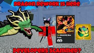 Dragon Rework Showcase but...(Blox Fruits Developers scammed us) 