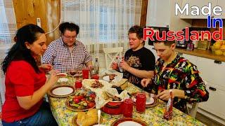 Russian Village in Winter  Barbecue Under Sanctions