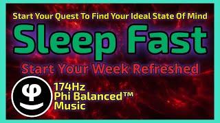 Deep Sleep | 174Hz Productivity Boost | Binaural Beats Black Screen | Find Your Ideal State of Mind