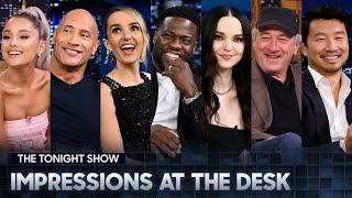 Impressions at the Desk with Ariana Grande, The Rock, Kevin Hart and More!