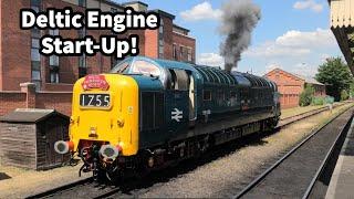 DELTIC ENGINE START - Hear that famous NAPIER Engine kick into life! 55009 'Alycidon' at GCR