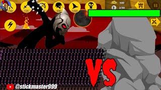 THE FINAL BOSS LEADER CONTROL ARMY VAMP ARCHIDON IN LAST BATTLE | STICK WAR LEGACY | STICK MASTER