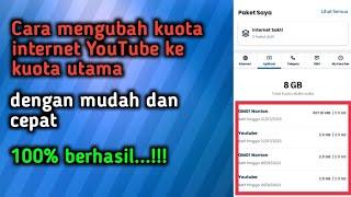 Cara mengubah kuota YouTube ke kuota utama