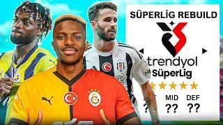 SÜPER LİG'deki TÜM YENİ TRANSFERLER AYNI TAKIMDA! // FC 24 REBUILD KARİYER MODU