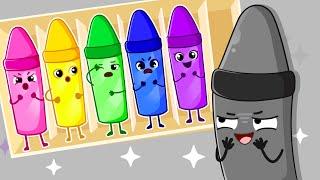 The Naughty Gray Crayon | Lost Color Song | Color Songs | Baby Ringo Kids Songs