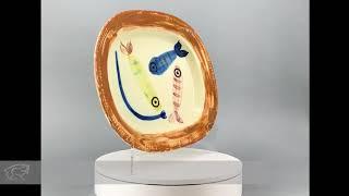 Pablo Picasso Madoura Ceramic “Quatre Poissons Polychromes (Four Polychrome Fishes), 1947” For Sale