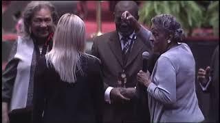 MOTHER FRANCES KELLEY PROPHESYING TO A BUSINESS WOMAN