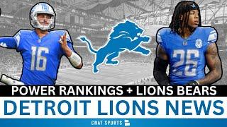 Detroit Lions Rumors: Lions FALL In Power Rankings, Lions vs. Bears Line, Dan Campbell Speaks