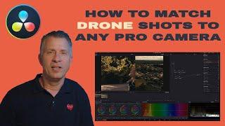 How to MATCH DRONE footage to a PRO CAMERA | Davinci Resolve 18