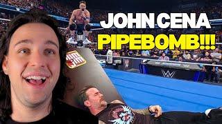 JOHN CENA DESTROYS CM PUNK WITH A PIPE BOMB #wwe #prowresting #johncena #cmpunk #PIPEBOMB