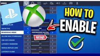 HOW TO GET PERFORMANCE MODE ON CONSOLE XBOX PS4, PS5 PLAYSTATION!!! NOT CLICKBAIT