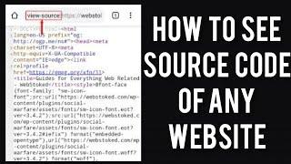 How To See Source Code of Any Website in Android Mobile|| Rsha26 Solutions