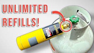 Save Money! Refill Propane Cans At Home! (EASY DIY TUTORIAL)