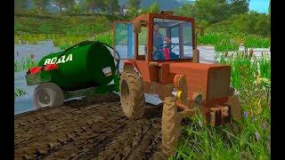 Farming Simulator 2017. COLLEGE IM. Michurin. Tractor Vladimirets T-30. Barrel