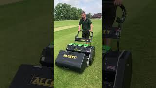 Our C34E in action- Quiet and emission free #allettmowers
