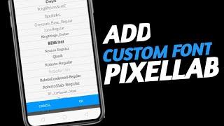 Pixellab add font easy