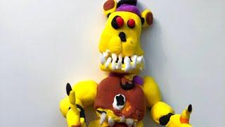 NIGHTMARE FREDBEAR | КОШМАРНЫЙ ФРЕДБЕР |Чудеса лепки | Лепка из пластилина |