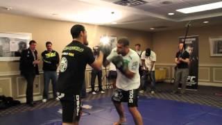 UFC 128 -  Fighters workout highlight