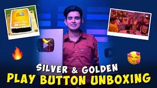 Golden and silver play button unboxingafter 6months || Koushal Monga