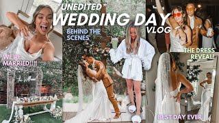 OUR WEDDING DAY VLOG (raw & unedited behind the scenes of the best day ever!)