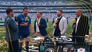 Jack Conan reacts after captaining Leinster to URC Grand Final victory against the Vodacom Bulls