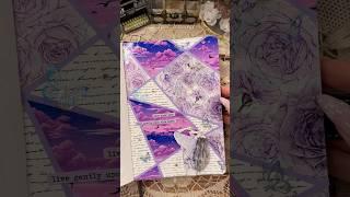 ASMR journal Twilight violet|#asmr #scrapbooking #journaling #journal #diy #fyp #viralvideo