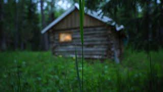 Someone was in the hut. Caught in a heavy downpour. Fishing for grayling.