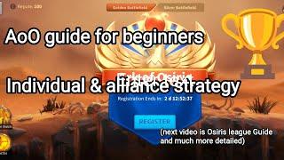 Ark of Osiris Guide for beginners, new players, alliance leaders. AoO guide for F2P rise of kingdoms