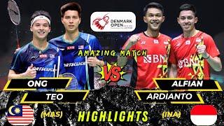 Amazing match  Ong/Teo vs Alfian/Ardianto Denmark Open badminton